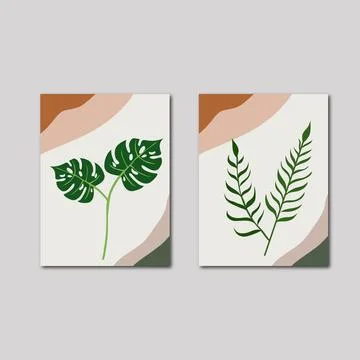 Vector  set of wall frame design Stock-Illustration