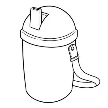 Vector set of water bottle Illustrazione stock