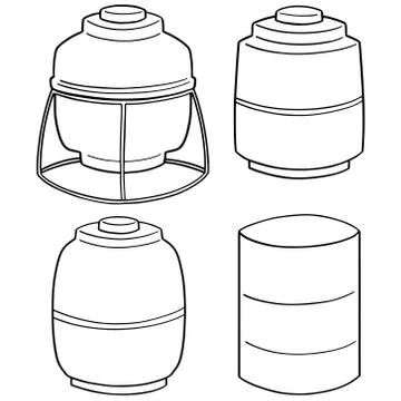Vector set of water storage tank Stock Illustration