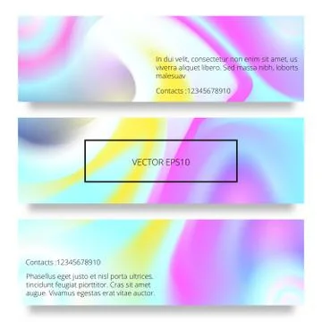 Vector set of watercolor hand drawn marbling illustration, abstract background 库存插图