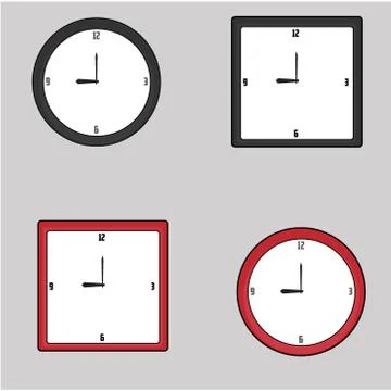 Vector set of web buttons Stock Illustration