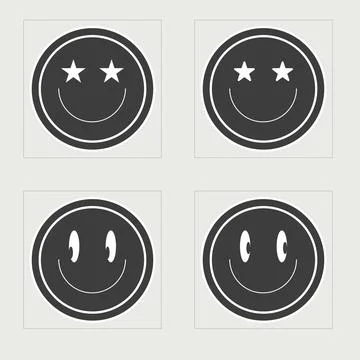 Vector set of Y2K. Big collection of abstract graphic geometric symbols. Flat Stock Illustration
