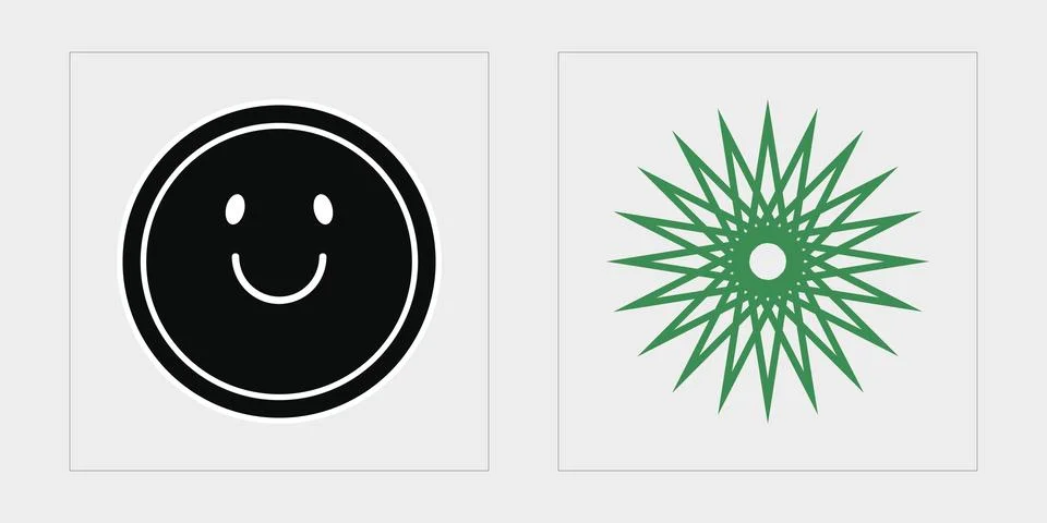 Vector set of Y2K. Big collection of abstract graphic geometric symbols. For Stock Illustration
