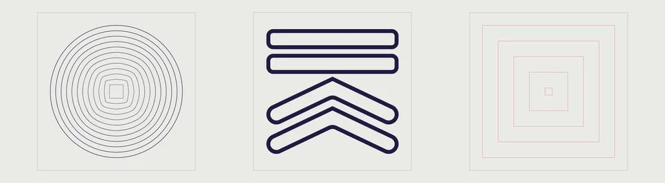 Vector set of Y2K. Big collection of abstract graphic geometric symbols. For Stock Illustration