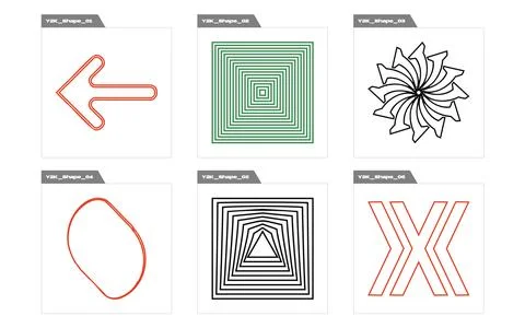 Vector set of Y2K. Brutalism star and flower shapes. Cyberpunk elements. Stock Illustration