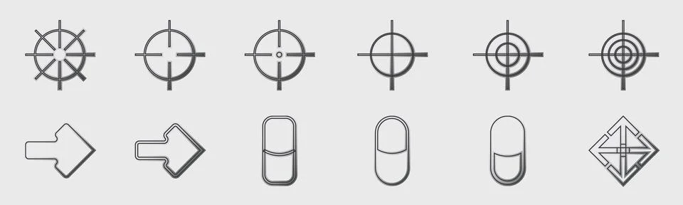 Vector set of Y2K. Collection of abstract graphic geometric symbols. Simple 스톡 일러스트