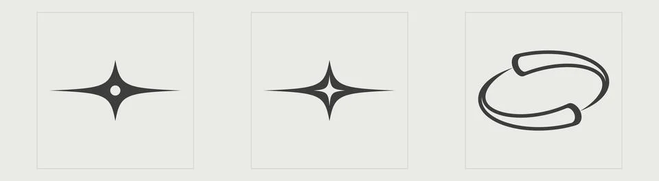 Vector set of Y2K. Extraordinary Graphic Assets. Cyberpunk elements. 库存插图