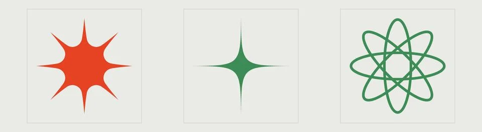 Vector set of Y2K. Extraordinary Graphic Assets. Templates for notes, posters. 스톡 일러스트