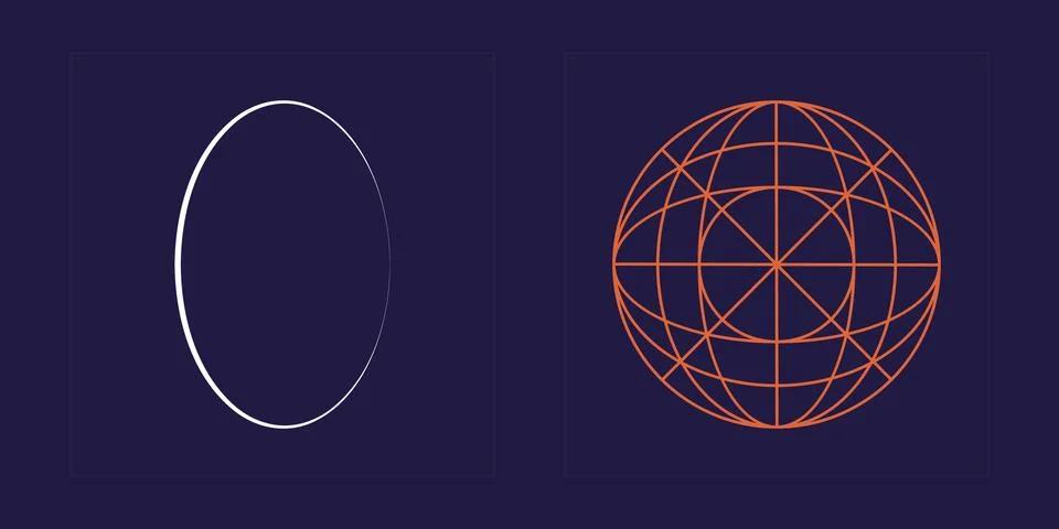 Vector set of Y2K. Extraordinary Graphic Assets. Modern abstract forms. Stock Illustration