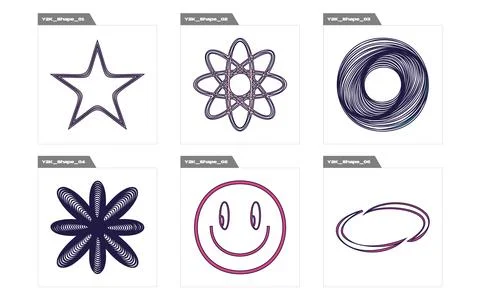 Vector set of Y2K. Extraordinary Graphic Assets. For modern T-shirts designed. Stockillustratie