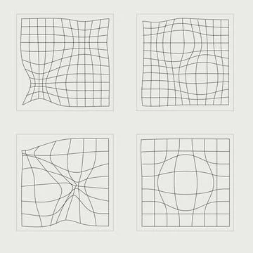 Vector set of Y2K. Extraordinary Graphic Assets. Objects in y2k style. イラスト素材