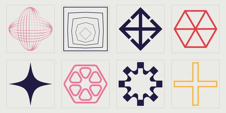 Vector set of Y2K. Extraordinary Graphic Assets. For modern T-shirts designed. イラスト素材