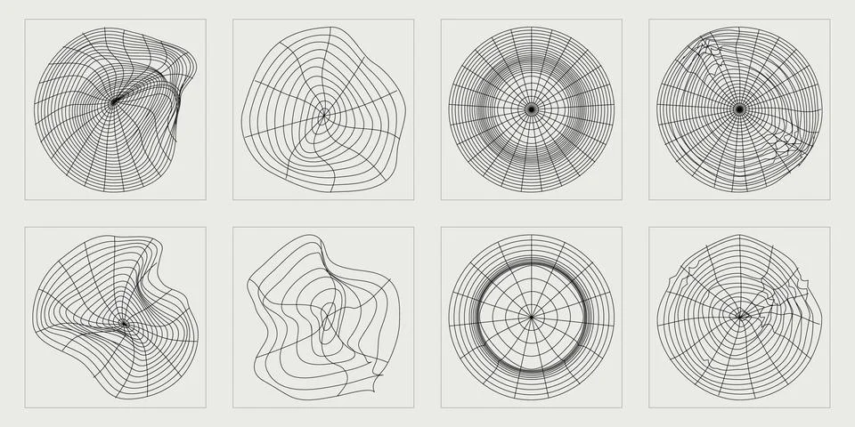 Vector set of Y2K. Extraordinary Graphic Assets. Cyberpunk elements. イラスト素材
