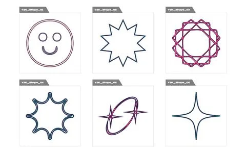 Vector set of Y2K. Large set of retro objects for design. Templates for notes イラスト素材