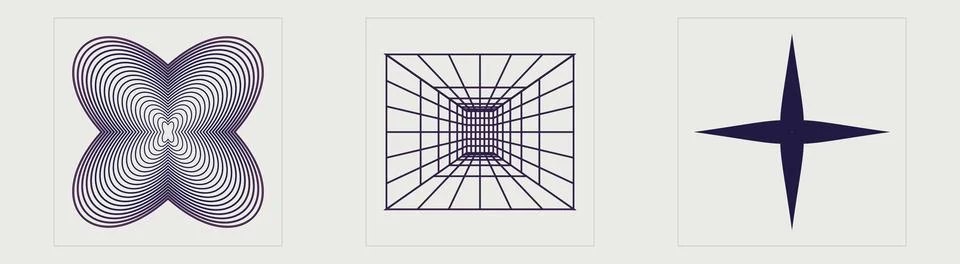 Vector set of Y2K. Large set of retro objects for design. Elements for graphic Illustrazione stock