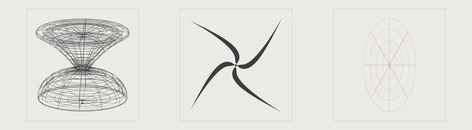 Vector set of Y2K. Large set of retro objects for design. Elements for graphic Stock Illustration