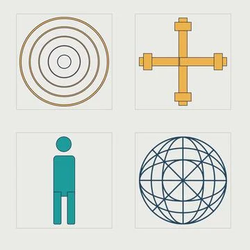 Vector set of Y2K. Large set of retro objects for design. Templates for notes Illustrazione stock