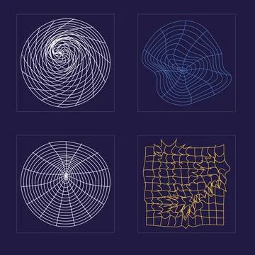 Vector set of Y2K. Large set of retro objects for design. For modern T-shirts Illustrazione stock