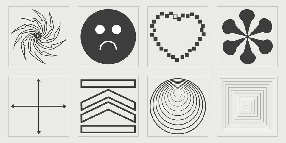 Vector set of Y2K. Large set of retro objects for design. For modern T-shirts イラスト素材