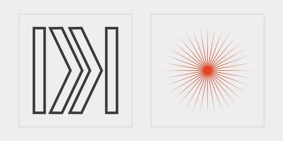 Vector set of Y2K. Rave psychedelic retro futuristic set. Elements for graphic Stock Illustration