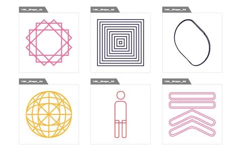 Vector set of Y2K. Rave psychedelic retro futuristic set. Cyberpunk elements. Stock Illustration