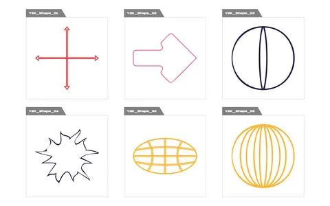 Vector set of Y2K. Rave psychedelic retro futuristic set. Objects in y2k style. Stock Illustration