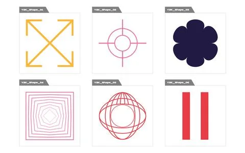 Vector set of Y2K. Rave psychedelic retro futuristic set. Cyberpunk elements. Stock Illustration