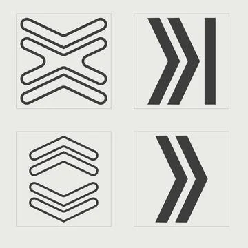 Vector set of Y2K. Trendy geometric postmodern figures. Modern abstract forms. 스톡 일러스트