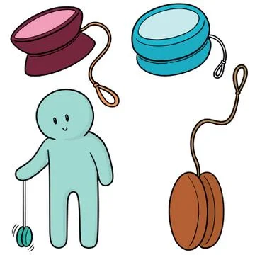 Vector set of yoyo Stock Illustration
