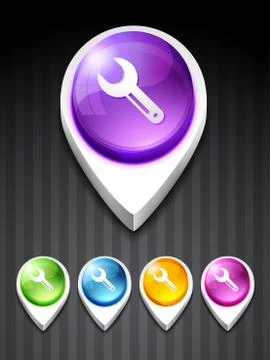 Vector setting icon Illustrazione stock