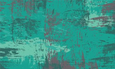 Vector of shades of green grunge background with paintbrush strokes Stock Illustration