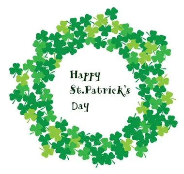 Vector shamrock backgorund Stock Illustration