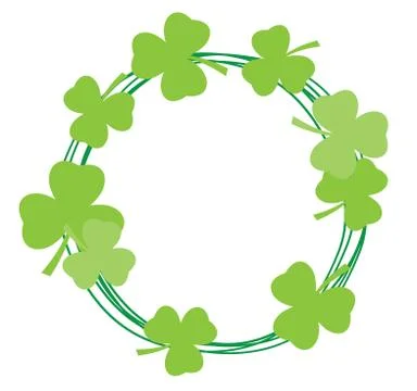 Vector shamrock backgorund Stock Illustration
