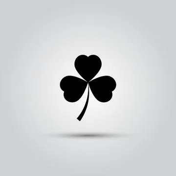 Vector shamrock icon Stock Illustration