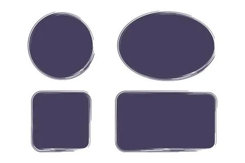 Vector shape labels set Illustrazione stock