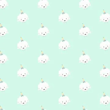 Vector sheep pattern. Stock Illustration