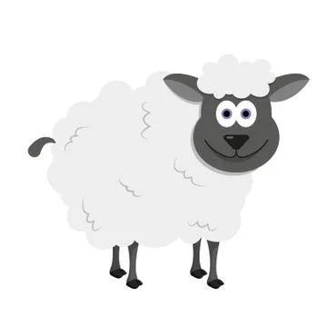 Vector sheep postcard for your ideas Stock Illustration