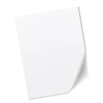 Vector sheet of paper Illustrazione stock