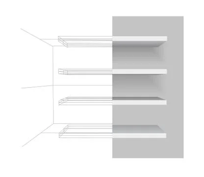Vector shelves Stock Illustration