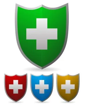 Vector shield elements イラスト素材