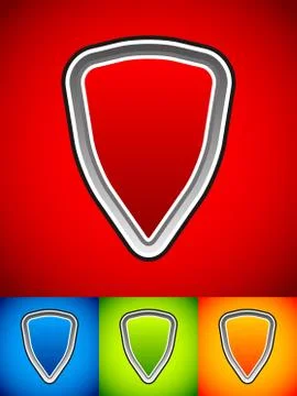 Vector shield elements 스톡 일러스트