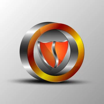 The vector shield emblemv Stock Illustration