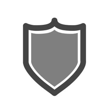 Vector shield icon. Security vector icon. Protection icon. Shield vector icon Illustrazione stock
