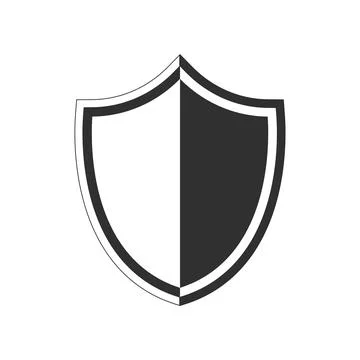Vector shield icon. Symbol of protection, security and strength. Stock Illustration