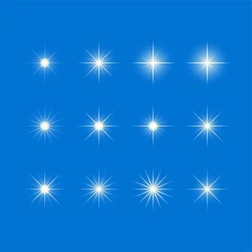 Vector of shining stars Stock Illustration