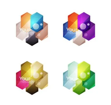 Vector shiny blank web option boxes Stock Illustration