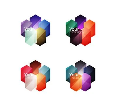 Vector shiny blank web option boxes イラスト素材