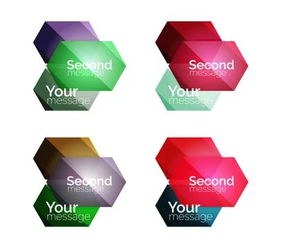 Vector shiny blank web option boxes イラスト素材