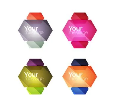 Vector shiny blank web option boxes イラスト素材