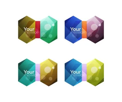 Vector shiny blank web option boxes イラスト素材